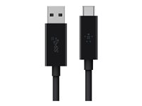 Belkin 3.1 USB-A to USB-C Cable - USB-kabel - USB-type A (hann) til 24 pin USB-C (hann) - USB 3.1 - 91.4 cm - svart F2CU029BT1M-BLK