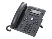 Cisco IP Phone 6871 - VoIP-telefon - IEEE 802.11n (Wi-Fi) - SIP, SRTP - 4 linjer - koksgrå CP-6871-3PCC-K9=