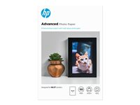 HP Advanced Glossy Photo Paper - Blank - 100 x 150 mm - 250 g/m² - 100 ark fotopapir - for ENVY 50XX, 76XX; ENVY Inspire 7920; Officejet 52XX, 80XX; Photosmart B110, Wireless B110 Q8692A