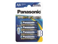 Panasonic Evolta - Batteri 4 x AA / LR6 - Alkalisk 00236499