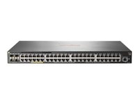 HPE Aruba 2930F 48G PoE+ 4SFP - Switch - L3 - Styrt - 48 x 10/100/1000 (PoE+) + 4 x Gigabit SFP (opplink) - rackmonterbar - PoE+ (370 W) JL262A#ABB