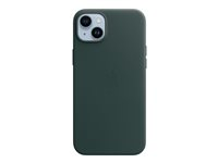 Apple - Baksidedeksel for mobiltelefon - MagSafe-samsvar - lær - skoggrønn - for iPhone 14 Plus MPPA3ZM/A