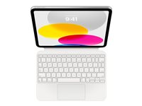 Apple Magic Keyboard Folio - Tastatur og folioveske - med styrepute - Apple Smart connector - QWERTY - Dansk - for iPad Wi-Fi (10. generasjon) MQDP3DK/A