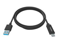 Vision Professional - USB-kabel - 24 pin USB-C (hann) til USB-type A (hann) - USB 3.0 - 3 A - svart TC 1MUSBCA/BL