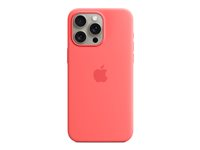 Apple - Baksidedeksel for mobiltelefon - MagSafe-samsvar - silikon - guava - for iPhone 15 Pro Max MT1V3ZM/A