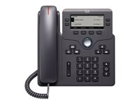Cisco IP Phone 6851 - VoIP-telefon - SIP, SRTP - 4 linjer - koksgrå CP-6851-3PW-CE-K9=