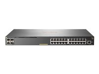 HPE Aruba 2930F 24G PoE+ 4SFP - Switch - L3 - Styrt - 24 x 10/100/1000 (PoE+) + 4 x Gigabit SFP (opplink) - rackmonterbar - PoE+ (370 W) JL261A