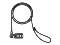 Compulocks Universal Security Combination Cable Lock - Sikkerhetskabellås - svart - 1.83 m IBMCL37
