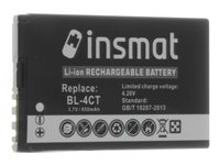 Insmat - Batteri - Li-Ion - 600 mAh - for Nokia 2720, 5310, 5630, 6600, 6700, 7210, 7230, 7310, X3-00 106-9470