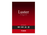 Canon Photo Paper Pro Luster LU-101 - Glans - 260 mikroner - A3 (297 x 420 mm) - 260 g/m² - 20 ark fotopapir - for PIXMA PRO-1, PRO-10, PRO-100 6211B007