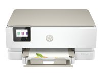 HP Envy Inspire 7220e All-in-One - Multifunksjonsskriver - farge - ink-jet - 216 x 297 mm (original) - A4/Legal (medie) - opp til 13 spm (kopiering) - opp til 15 spm (trykking) - 125 ark - USB 2.0, Wi-Fi(ac), Bluetooth - portobello - med HP 1 års ekstra g 242P6B#629