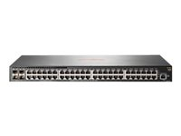 HPE Aruba 2930F 48G 4SFP+ - Switch - L3 - Styrt - 48 x 10/100/1000 + 4 x 1 Gigabit / 10 Gigabit SFP+ (opplink) - rackmonterbar JL254A#ABB