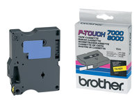 Brother - Svart, gul - Rull (0,9 cm x 15,2 m) 1 kassett(er) laminert teip - for P-Touch PT-7000, PT-8000, PT-PC TX621