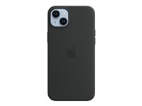 Apple - Baksidedeksel for mobiltelefon - MagSafe-samsvar - silikon - midnatt - for iPhone 14 Plus MPT33ZM/A
