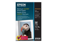 Epson Premium Glossy Photo Paper - Blank - 130 x 180 mm - 255 g/m² - 30 ark fotopapir - for EcoTank ET-1810, 2810, 2811, 2814, 2815, 2820, 2825, 2826, 2850, 2851, 2856, 4800, 4850 C13S042154