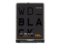 WD Black WD5000LPSX - Harddisk - 500 GB - intern - 2.5" - SATA 6Gb/s - 7200 rpm - buffer: 64 MB WD5000LPSX