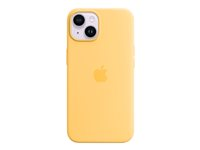Apple - Baksidedeksel for mobiltelefon - MagSafe-samsvar - silikon - solglød - for iPhone 14 MPT23ZM/A