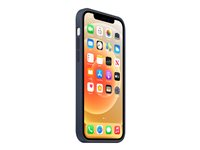 Apple - Baksidedeksel for mobiltelefon - med MagSafe - silikon - mørk marineblå - for iPhone 12, 12 Pro MHL43ZM/A
