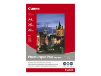 Canon Photo Paper Plus SG-201 - Halvblank sateng - 101.6 x 152.4 mm - 260 g/m² - 50 ark fotopapir - for PIXMA iP3680, iP4850, MG8250, MP198, MP228, MP245, MP252, MP258, MP476, TS7450; S450 1686B015