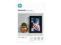 HP Advanced Glossy Photo Paper - Blank - 100 x 150 mm - 250 g/m² - 25 ark fotopapir - for ENVY Inspire 7255, 79XX; Officejet 80XX; Photosmart B110; Smart Tank Plus 55X Q8691A