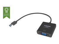 Vision - Ekstern videoadapter - USB 3.0 - VGA - svart - løsvekt TC-USBVGA
