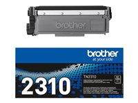 Brother TN2310 - Svart - original - tonerpatron - for Brother DCP-L2500, L2520, L2560, HL-L2300, L2340, L2360, L2365, MFC-L2700, L2720, L2740 TN2310