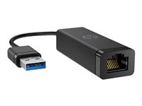 HP USB 3.0 to RJ45 Adapter G2 - Nettverksadapter - USB 3.0 - Gigabit Ethernet x 1 - for HP 245 G10 Notebook, 250 G9 Notebook; Fortis 11 G9 Q Chromebook 4Z7Z7AA