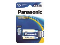 Panasonic Evolta - Batteri 9V / 6LR61 - Alkalisk 00246899