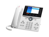 Cisco IP Phone 8851 - VoIP-telefon - SIP, RTCP, RTP, SRTP, SDP - 5 linjer - hvit CP-8851-W-K9=