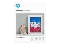HP Advanced Glossy Photo Paper - Blank - 130 x 180 mm 25 ark fotopapir - for ENVY 50XX, 76XX; ENVY Inspire 7920; Officejet 52XX, 80XX; Photosmart B110, Wireless B110 Q8696A