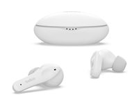 Belkin SoundForm Nano for Kids - True wireless-hodetelefoner med mikrofon - i øret - Bluetooth - hvit PAC003BTWH