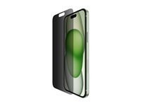 Belkin - Skjermbeskyttelse for mobiltelefon - glass - med personvernsfilter - for Apple iPhone 14 Pro Max, 15 Plus SFA108EC