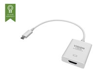 Vision TC-USBCHDMI - Ekstern videoadapter - USB-C 3.1 - HDMI - hvit - løsvekt TC-USBCHDMI