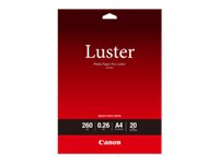 Canon Photo Paper Pro Luster LU-101 - Glans - 260 mikroner - A4 (210 x 297 mm) - 260 g/m² - 20 ark fotopapir - for PIXMA PRO-1, PRO-10, PRO-100, TS7450i 6211B006