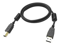 Vision Professional - USB-kabel - USB (hann) til USB-type B (hann) - USB 2.0 - 1 m - svart TC 1MUSB/BL