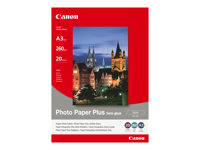 Canon Photo Paper Plus SG-201 - Halvblank - A3 (297 x 420 mm) - 260 g/m² - 20 ark fotopapir - for i6500, 9100, 9950; PIXMA iX4000, iX5000, iX7000, PRO-1, PRO-10, PRO-100 1686B026