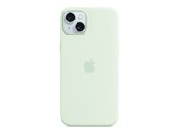 Apple - Baksidedeksel for mobiltelefon - MagSafe-samsvar - silikon - myk mynte - for iPhone 15 Plus MWNG3ZM/A