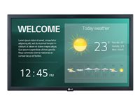 LG 22SM3G-B - 22" Diagonalklasse (21.5" synlig) - SM3G Series LED-bakgrunnsbelyst LCD-skjerm - intelligent skilting med Integrated Pro:Idiom - 1080p 1920 x 1080 - svart 22SM3G-B
