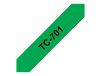 Brother - Svart, grønn - Rull (1,2 cm) 1 rull(er) merkelapper TC701