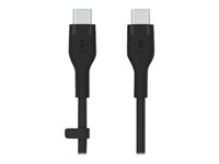 Belkin BOOST CHARGE - USB-kabel - 24 pin USB-C (hann) til 24 pin USB-C (hann) - USB 2.0 - 2 m - svart CAB009BT2MBK