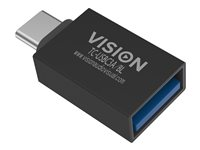 Vision Professional - USB-adapter - 24 pin USB-C (hann) til USB-type A (hunn) - USB 3.0 - svart TC-USBC3A/BL