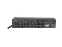 APC Metered Rack PDU AP7822B - Strømfordelerenhet (kan monteres i rack) - AC 200/208/230 V - inngang: IEC 60309 32A - utgangskontakter: 16 (power IEC 60320 C13, IEC 60320 C19) - 2U - 3.66 m kabel - for P/N: SCL400RMJ1U, SCL500RMI1UC, SCL500RMI1UNC, SMTL1000RMI2UC, SMTL750RMI2UC AP7822B