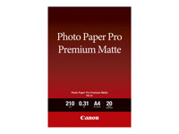 Canon Pro Premium PM-101 - Glatt matt - 310 mikroner - A4 (210 x 297 mm) - 210 g/m² - 20 ark fotopapir - for PIXMA PRO-1, PRO-10, PRO-100 8657B005