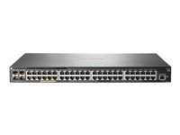 HPE Aruba 2930F 48G PoE+ 4SFP+ TAA - Switch - L3 - Styrt - 48 x 10/100/1000 (PoE+) + 4 x 1 Gigabit / 10 Gigabit SFP+ (opplink) - rackmonterbar - PoE+ (370 W) - TAA-samsvar JL264A#ABB