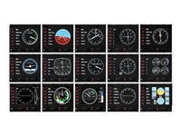 Saitek Pro Flight Instrument Panel - Instrumentpanel for flyvningssimulator - kablet - for PC 945-000008