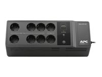 APC Back-UPS BE650G2-GR - UPS - AC 230 V - 400 watt - 650 VA - utgangskontakter: 8 - svart BE650G2-GR