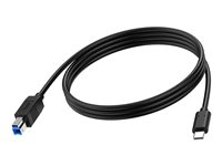 Vision - USB-kabel - 24 pin USB-C (hann) til USB Type B (hann) - 3 A - 2 m - svart TC 2MUSBCB/BL